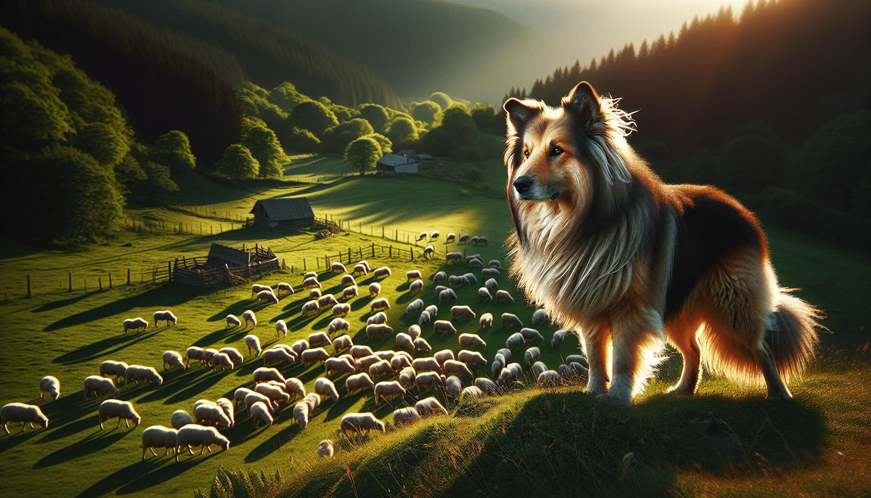 Dynamics of Sheep, Sheepdogs, and Wolves